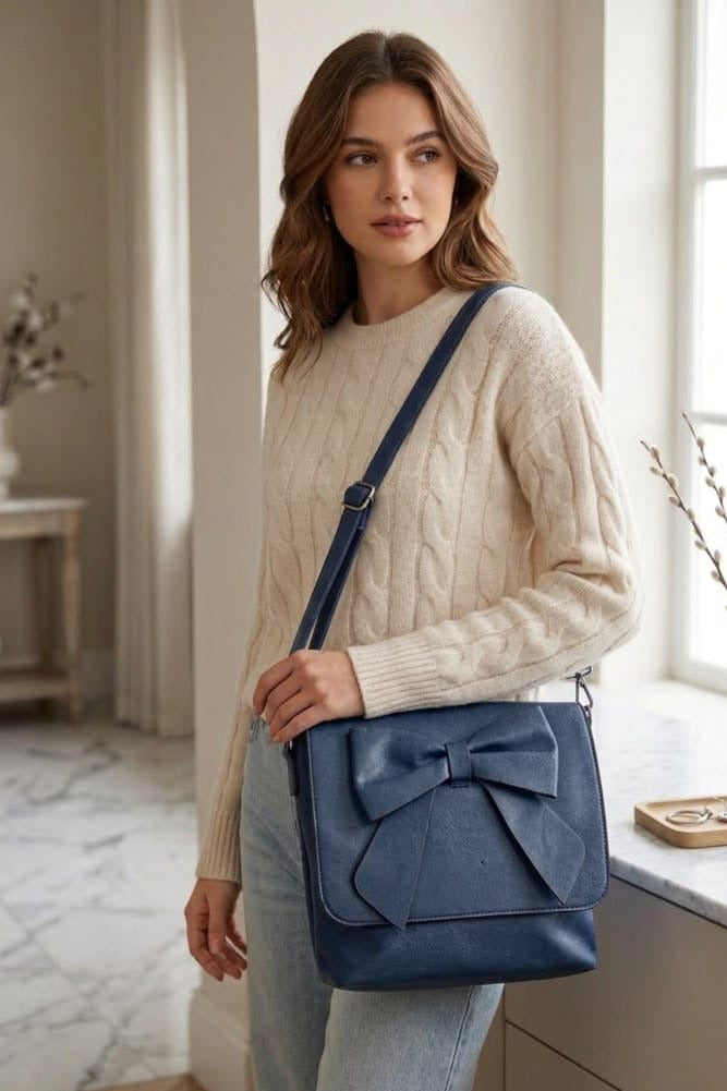 Piper Bow Detail Crossbody Bag
