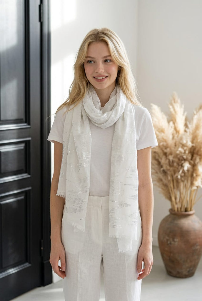 Freya Geometric Print Scarf