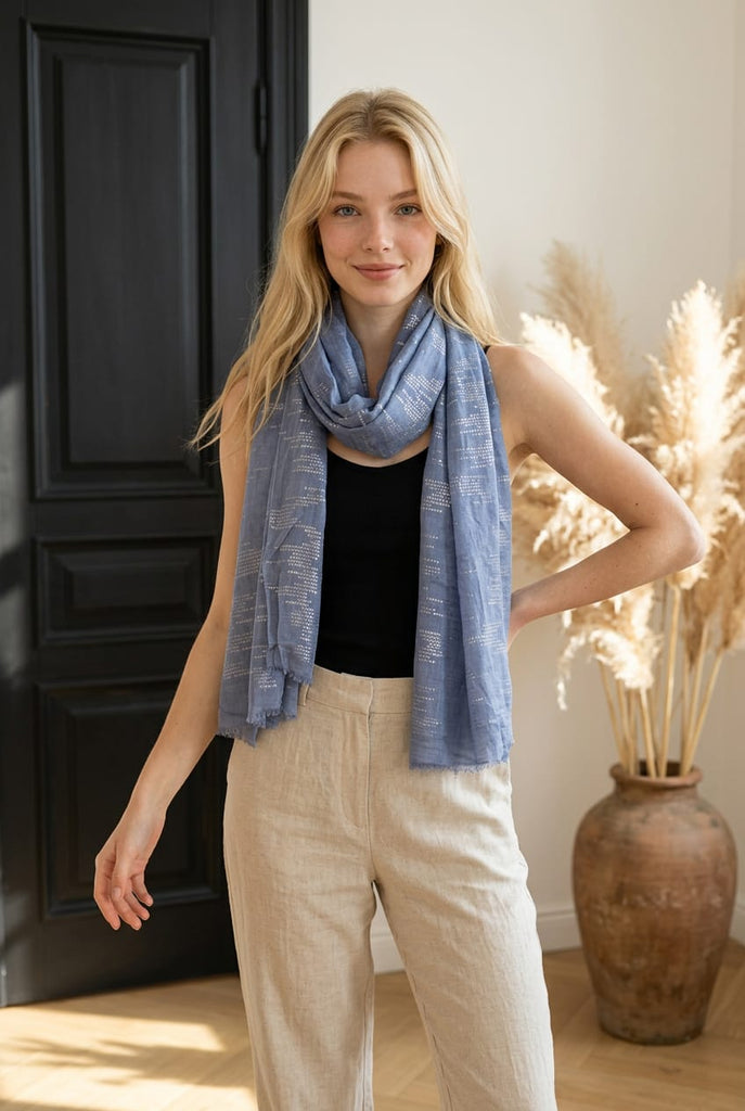 Freya Geometric Print Scarf