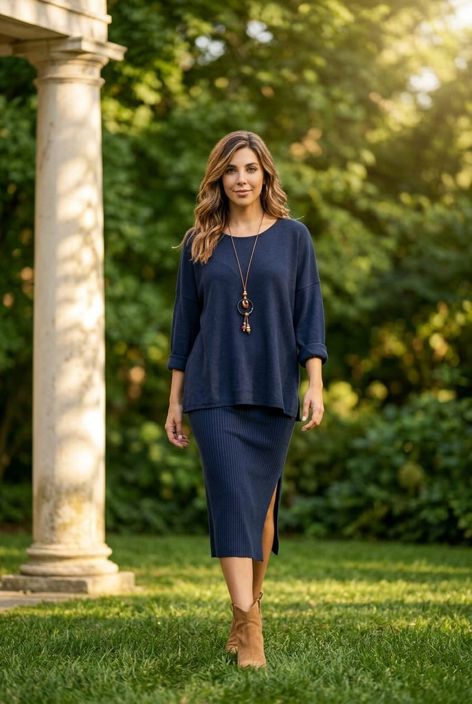 Cora Cord Necklace Detail Top