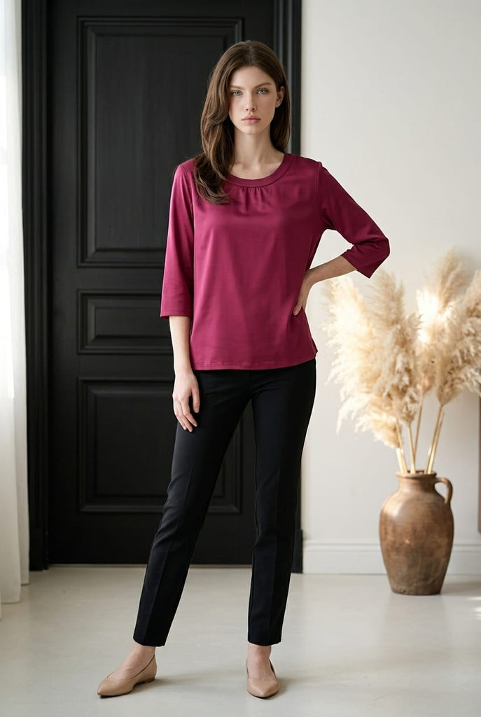 Yasmin Soft Silky Front Top