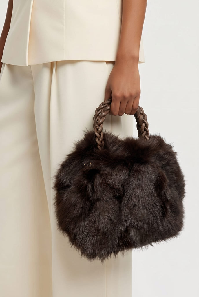 Emmy Faux Fur Handbag
