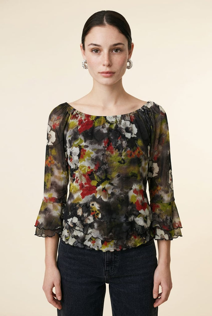 Alexandra Floral Bardot Top