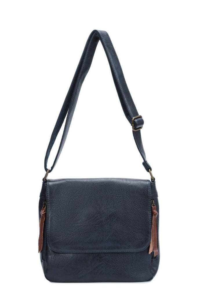 Mia Leather Look Crossbody Bag