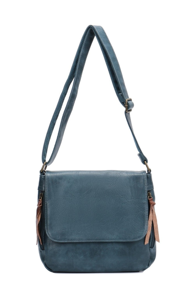 Mia Leather Look Crossbody Bag