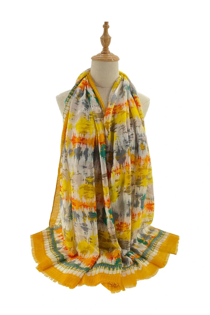 Nia Watercolour Splash Scarf