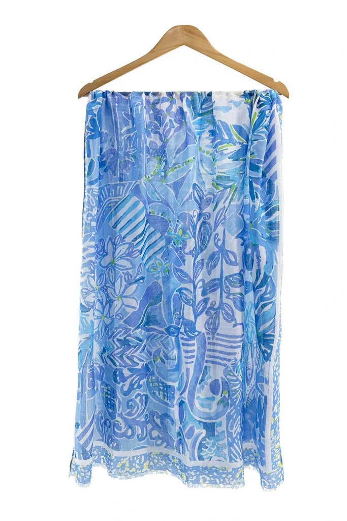 Katie Botanical Print Scarf