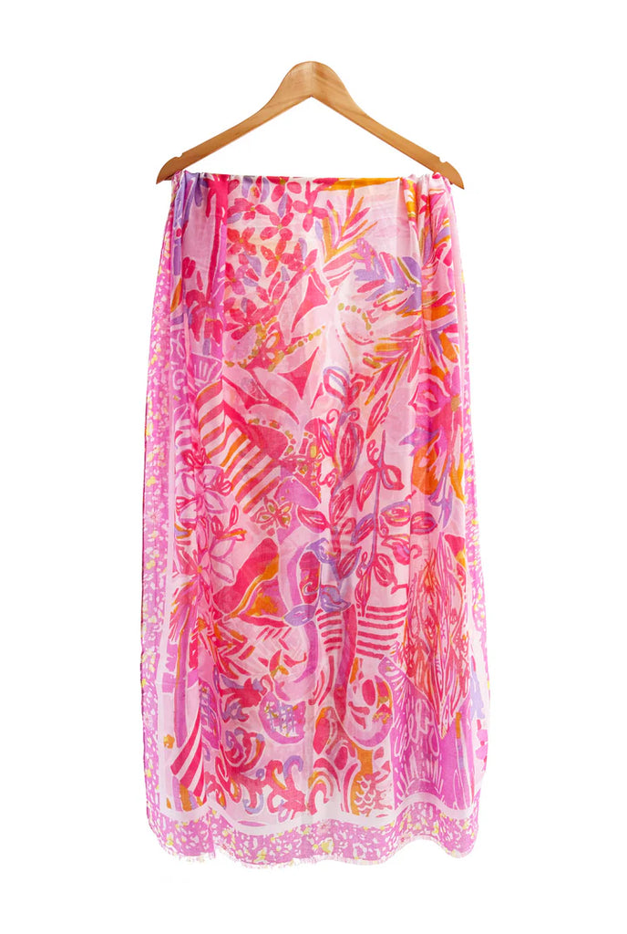 Katie Botanical Print Scarf