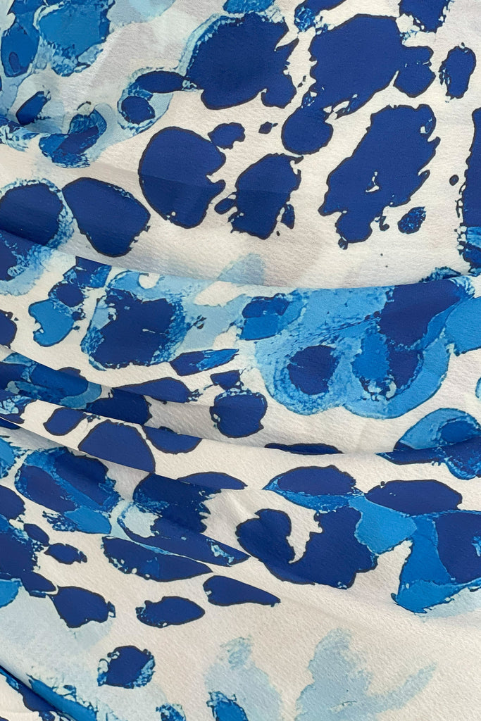 Ira One Shoulder Wrap Skirt Midi Dress