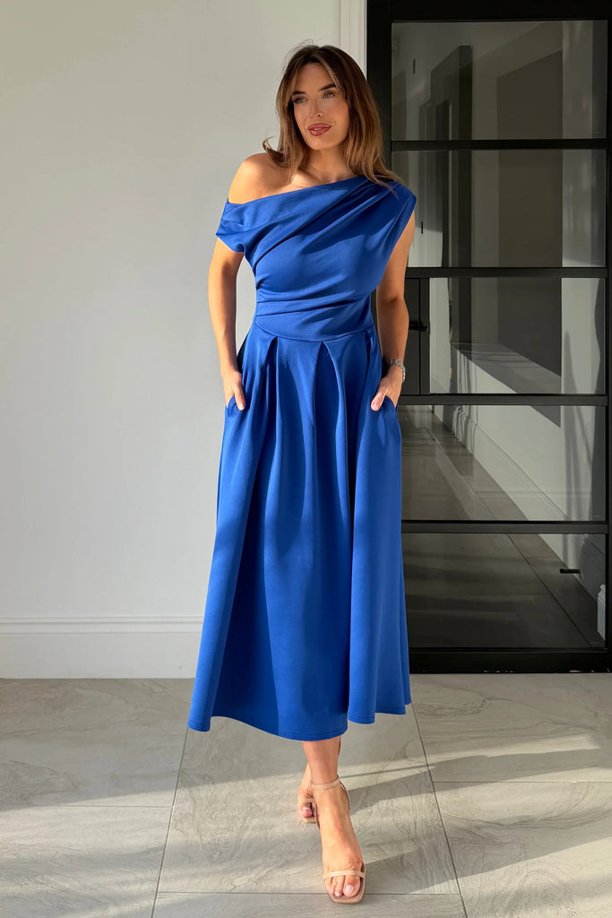 Betty Asymmetric Midi Dress