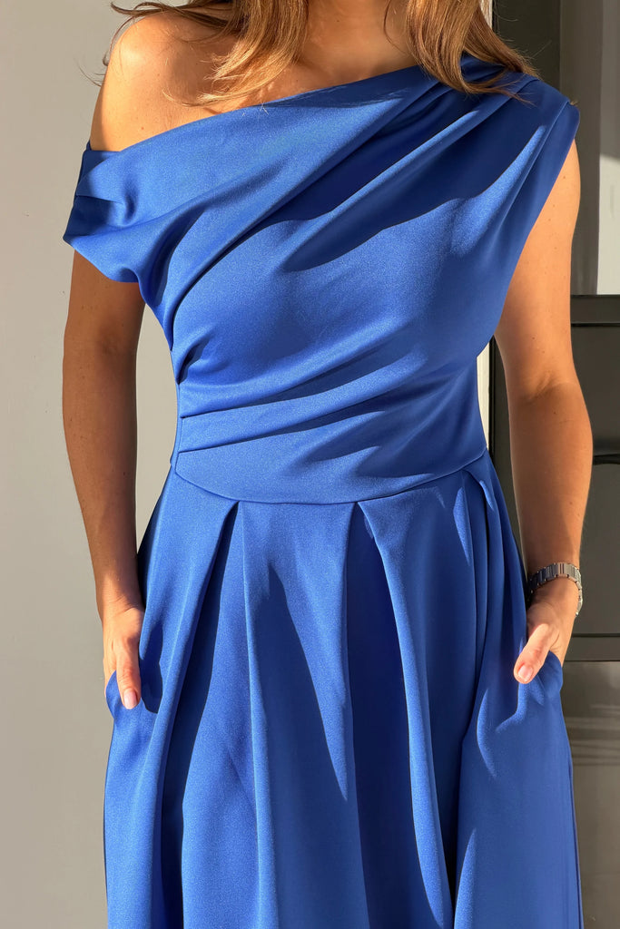 Betty Asymmetric Midi Dress
