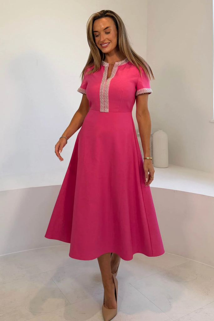 Natalia Beaded Midi Dress