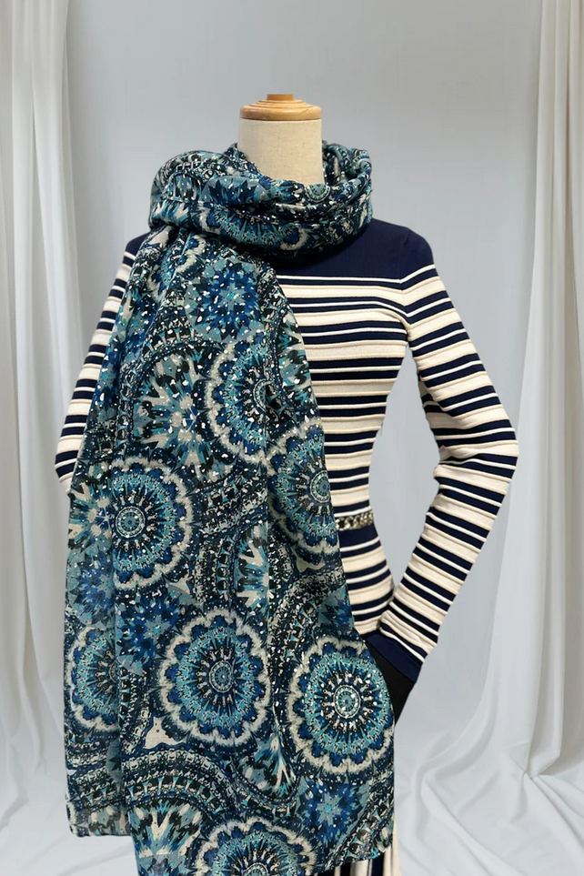 Nora Kaleidoscope Print Scarf