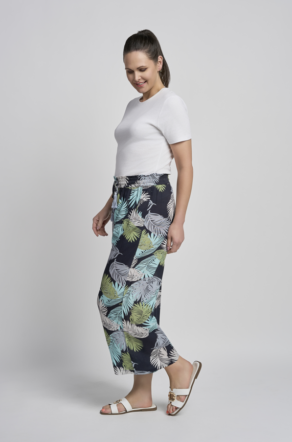 Riley Leaf Print Culottes