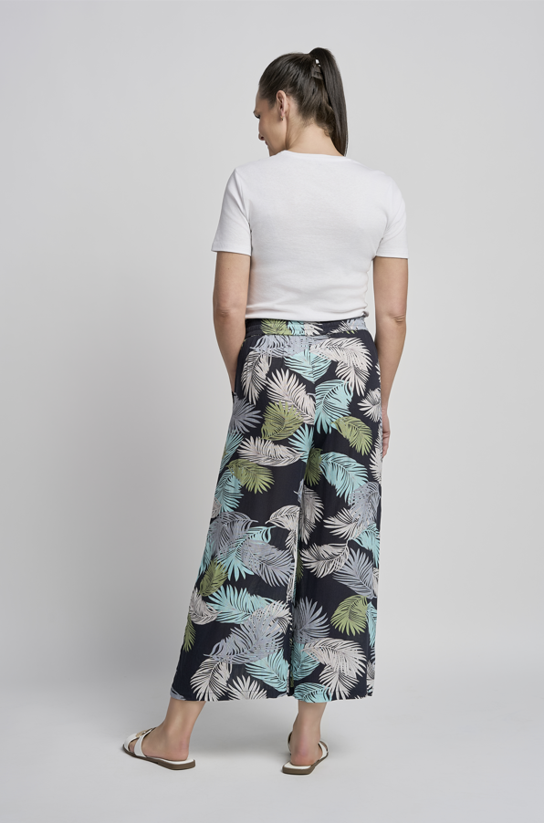 Riley Leaf Print Culottes