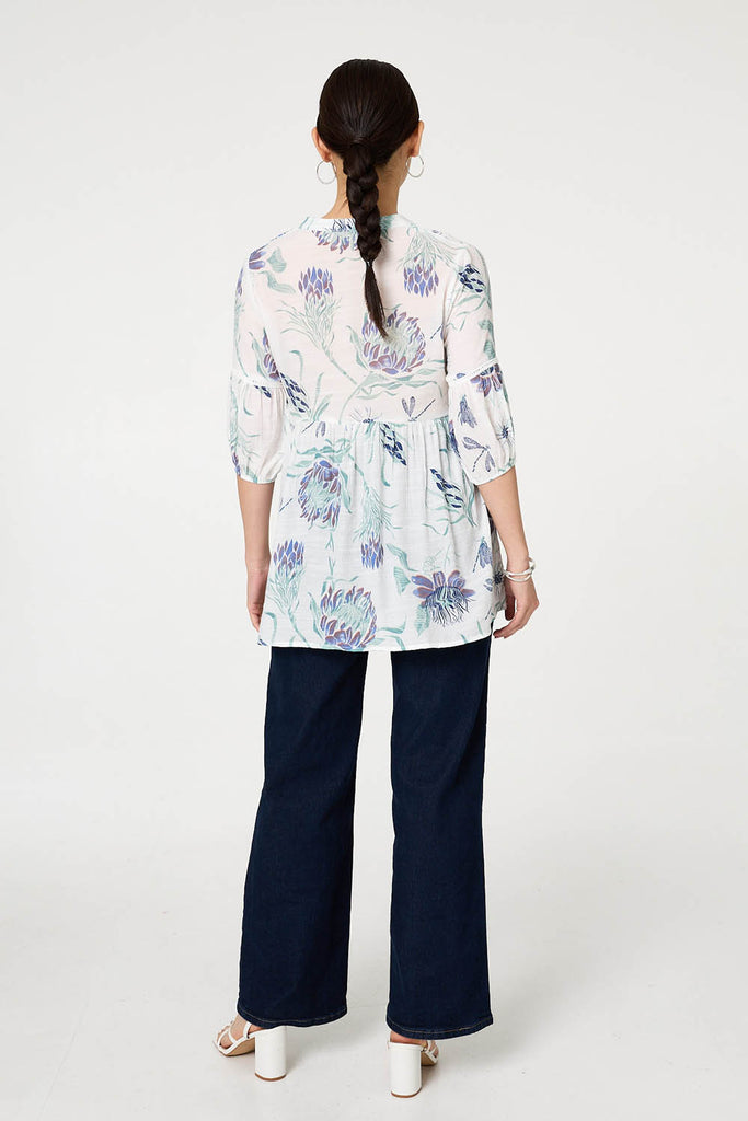 Isla Floral Notch Neck Top