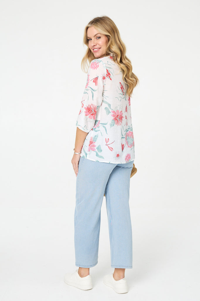 Gaynor Floral Pull-On Shirt