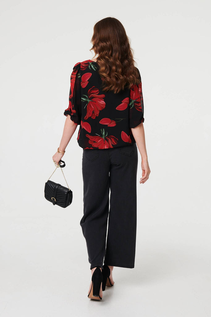 Kerry Poppy Print Top