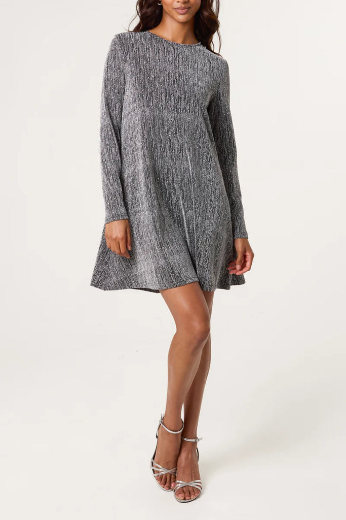 Lianna Lurex Swing Dress