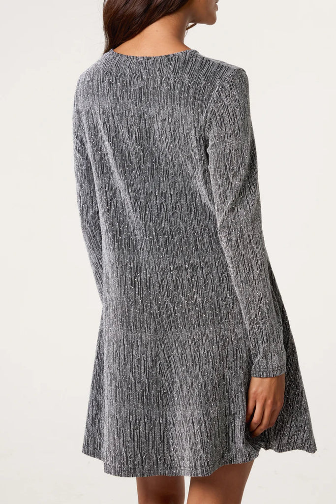 Lianna Lurex Swing Dress