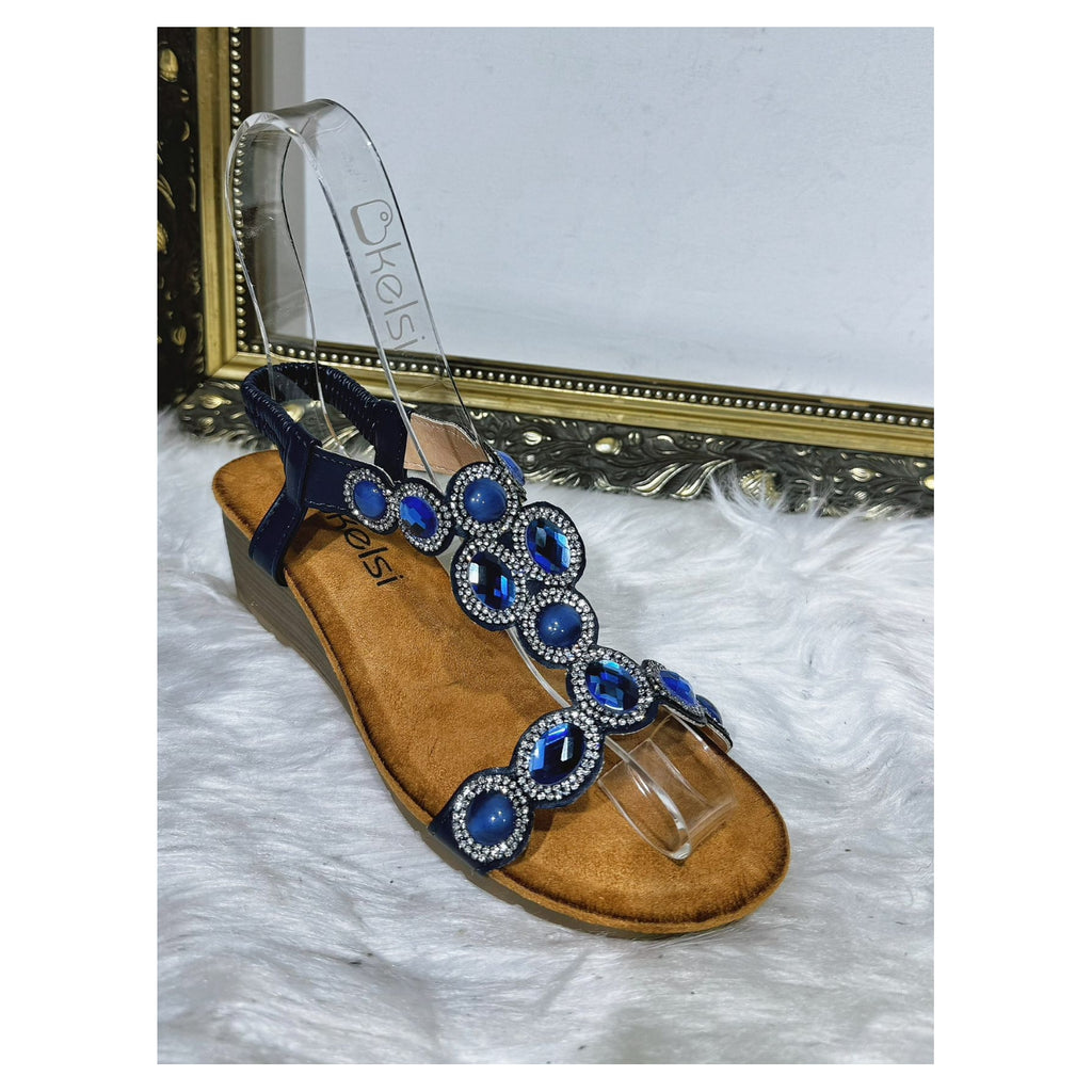 Krystal Gem Detail Sandals