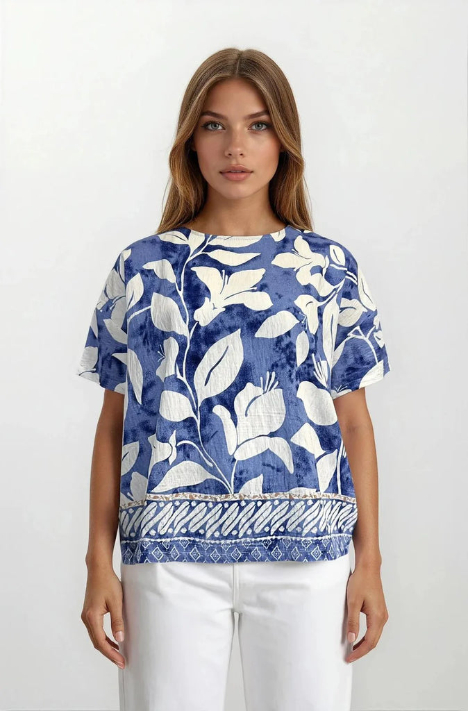 Holly Leaf Print Top