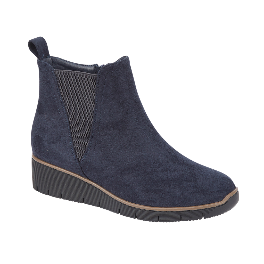 Arabella Suedette Wedge Heel Boots