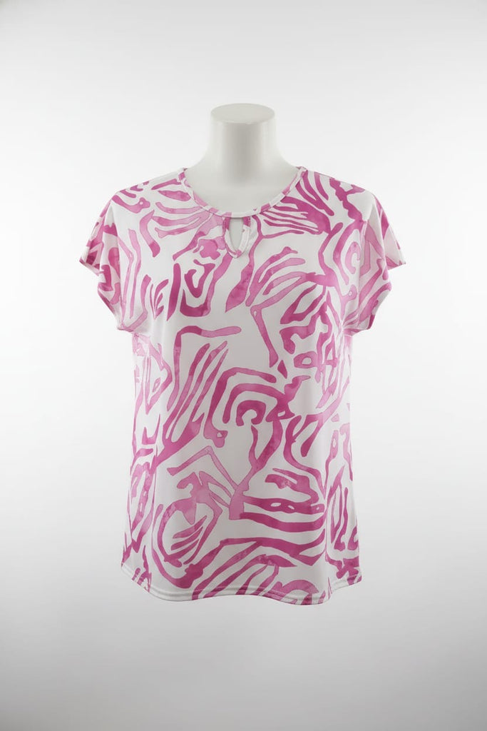 Maya Abstract Print Top