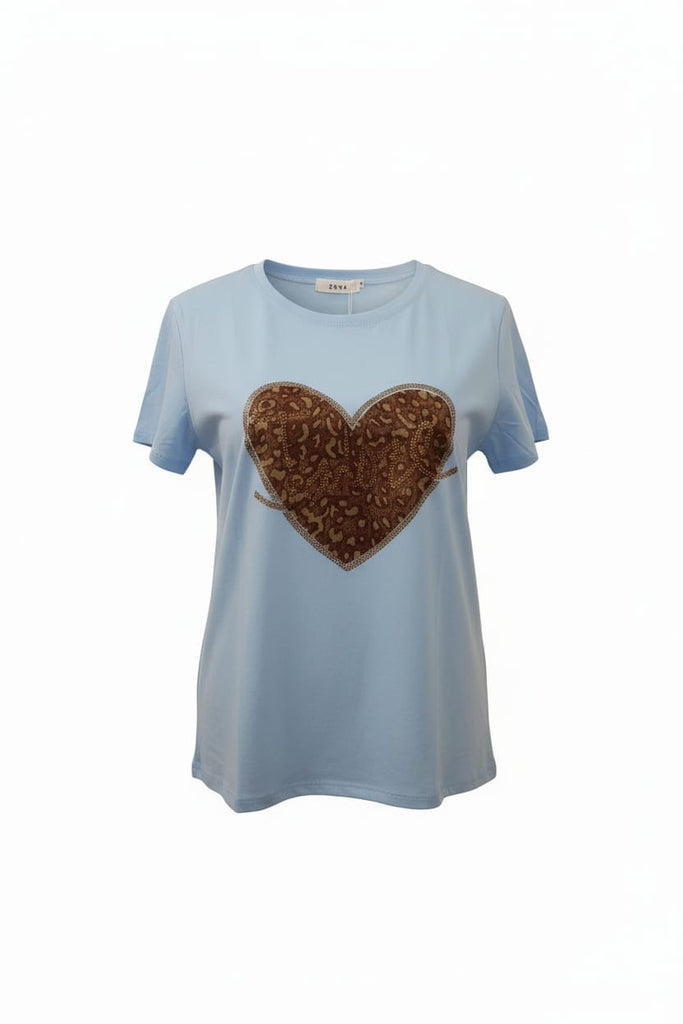 Shelly Textured Heart Tee