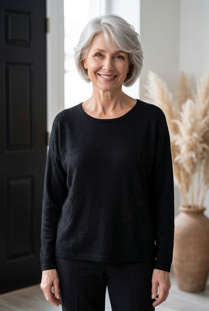 Tilly Abstract Sequin Knit