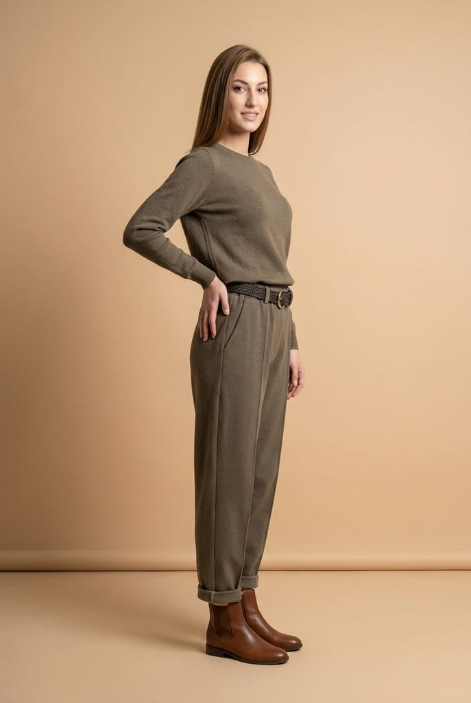 Lyra Soft Touch Belted Trousers