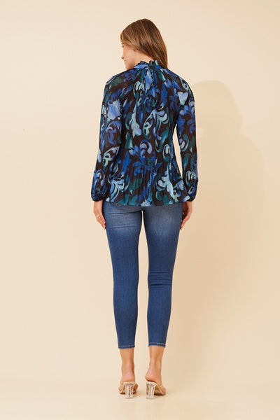 Natalie Baroque Print Top