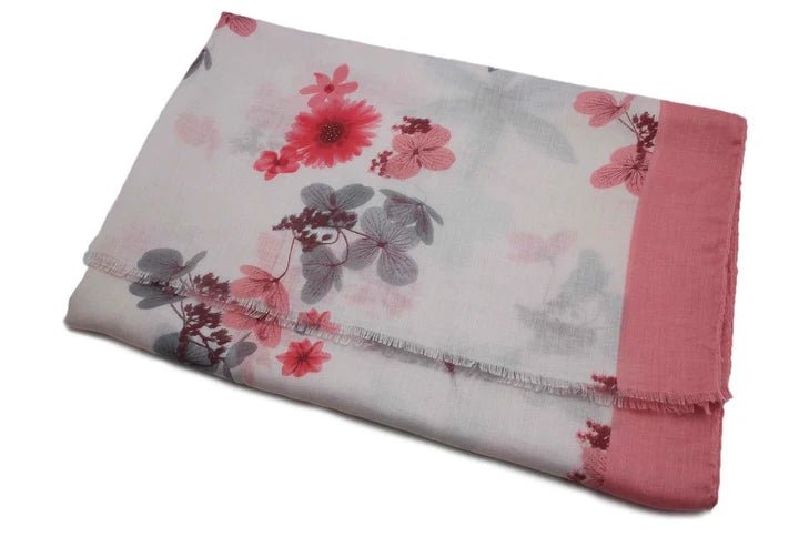 Florence Soft Floral Print Scarf