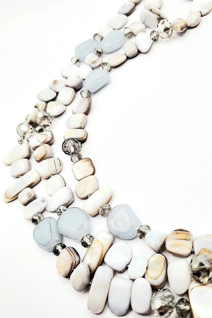 Eva Layered Long Beaded Necklace
