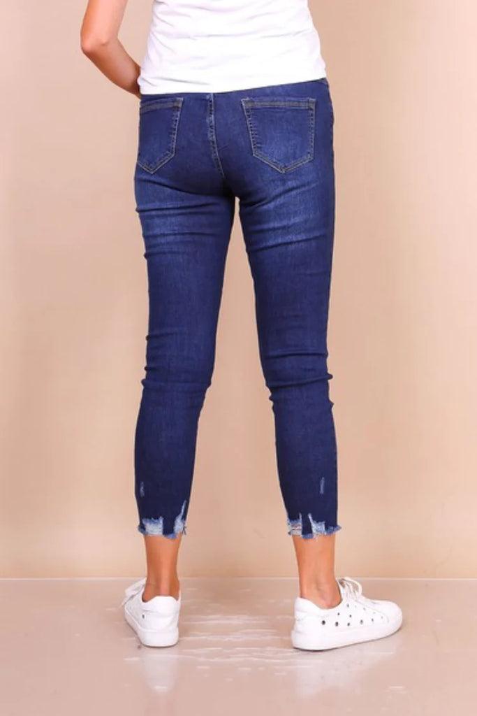 Rochelle Distressed Hem Jeans
