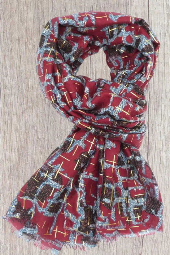 Morna Abstract Print Scarf