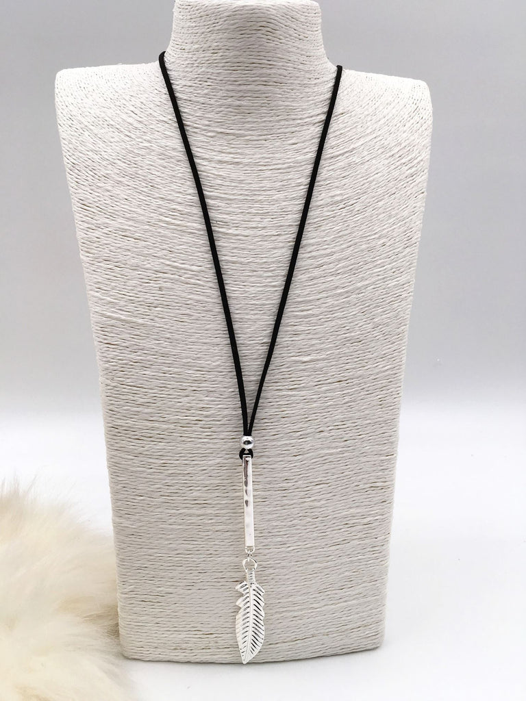 Arielle Feather Bar Pendant