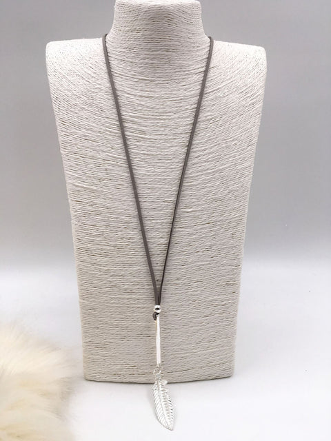 Arielle Feather Bar Pendant