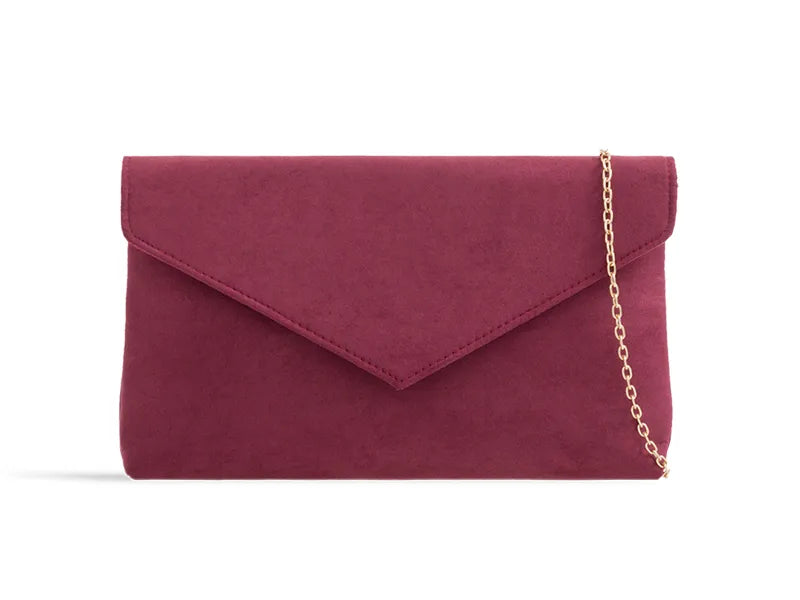 Arianna Suedette Envelope Clutch