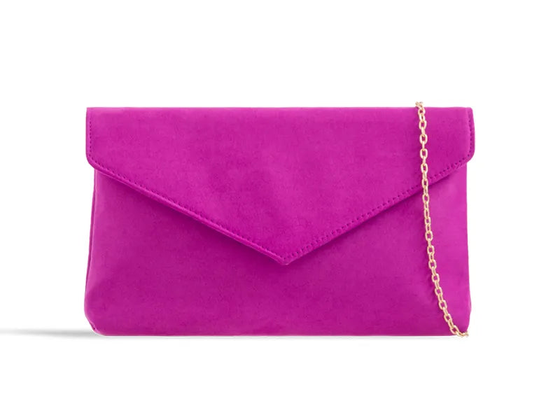 Arianna Suedette Envelope Clutch