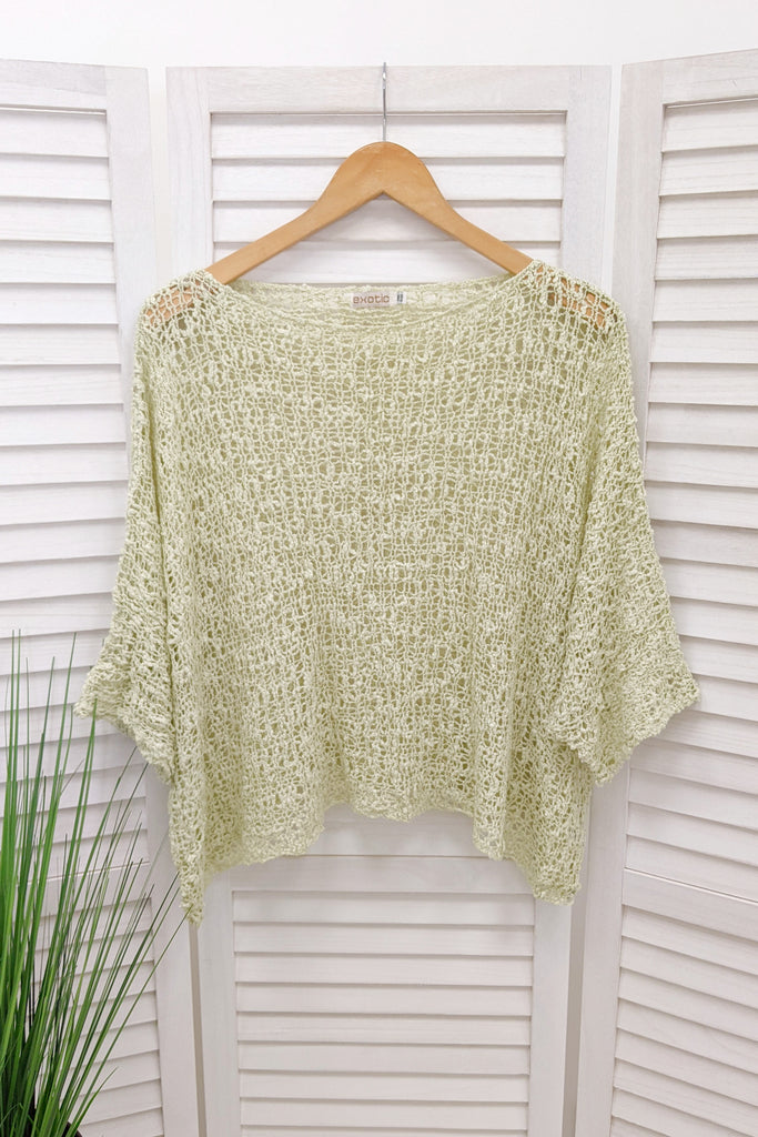 Annabeth Popcorn Knit Poncho