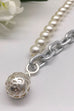 Zuri Pearl & Chain Necklace