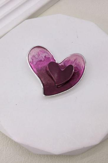 Powley Multi Heart Magnetic Brooch