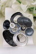 Ocie Abstract Oval Magnetic Brooch