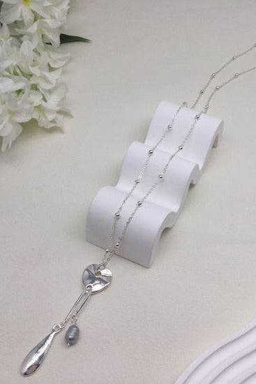 Colette Hammered Heart Necklace