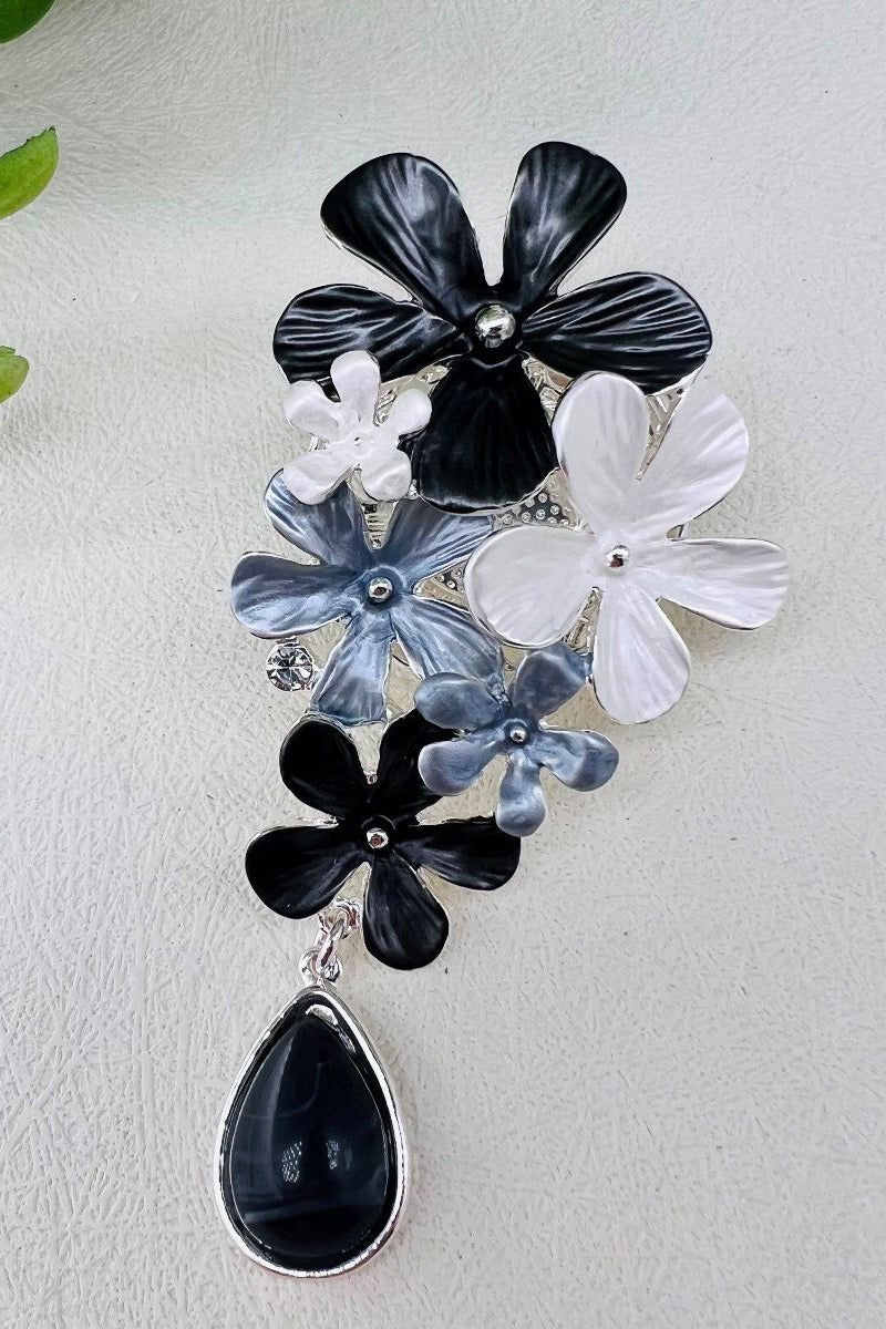 Fearne Layered Flower Magnetic Brooch