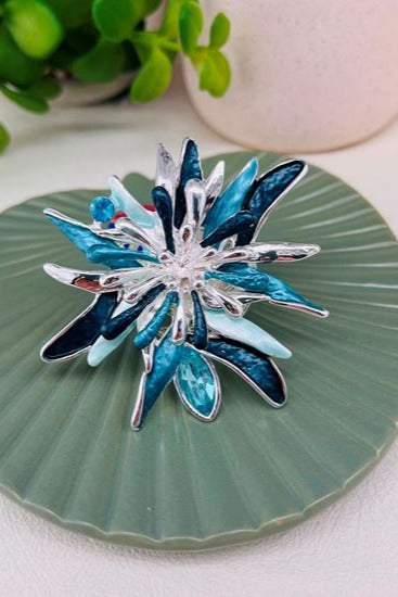 Diane Floral Starburst Magnetic Brooch