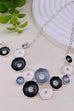 Millie Circle Flower Necklace & Earring Set