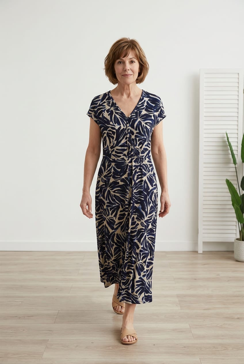 Thea Abstract Print Dress