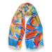 Daphine Bright Floral Print Scarf